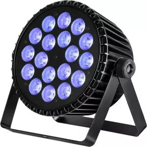 베토퍼 LED 무대 조명 18 18W PAR RGB+라임 그린+앰버+UV 6-in-1 고출력 파 캔 DJ 스트로브/워시 업라이트