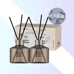 쿤달 시그니처 퍼퓸 디퓨저 소프트솝향 200ml 2개 실내방향제 비누향디퓨저 집들이선물 인테리어소품