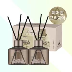 쿤달 시그니처 퍼퓸 디퓨저 페어앤프리지아향 200ml 2개 실내방향제 집들이선물 인테리어디퓨저