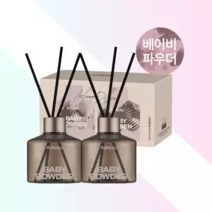 쿤달 시그니처 퍼퓸 디퓨저 베이비파우더향 200ml 2개 실내방향제 집들이선물 인테리어디퓨저 포근한향