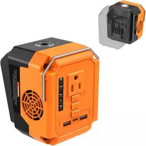 블랙 데커 배터리 0V AC 콘센트 및 듀얼 USB/TypeC 포트와 호환되는 260W 전원 휴대용 인버터 실외용 공급