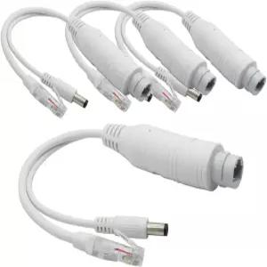 ANVISION 4팩 액티브 48V 2V 방수 PoE 스플리터 어댑터 IEEE 8023af 호환 0/00Mbps IP 카메라 AP Voip