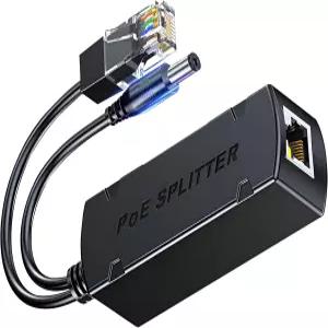 카메라 CCTV 감시를 위한 기가비트 PoE 스플리터 2V 2A 출력 0/00/000Mbps 이더넷 전원 공급 라인 어댑터