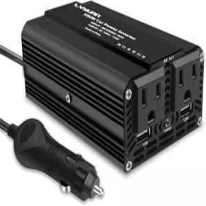 차량용 LVYUAN 500W 파워 인버터 DC 2V 0V AC 플러그 어댑터 콘센트 컨버터 USB 고속 충전 포트 2개 및