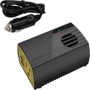 Scosche PI50M INVERT50 듀얼 USB 포트가 있는 50W 자동차 파워 인버터 차량용 2V DC0V AC 컨버터 콘센트