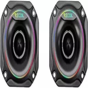 리코일 RST250-IC 슈퍼 트위터 스피커 오디오 내장 드림 컬러 체이스 LED 60W 맥스 페어 차량용 사운드