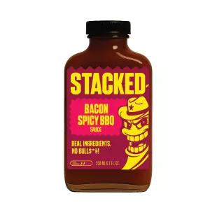 스택드 핫 소스 베이컨 스파이시 바비큐 67파운드 오즈 걸쭉한 고소한 고메 그릴 대담한 마무리