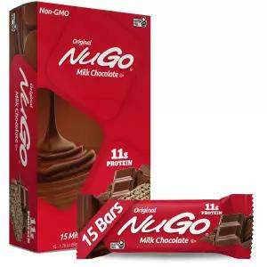NuGo 단백질 바 초콜릿 g 텐 프리 5개 카운트