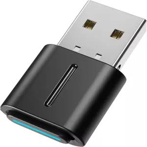PS5 스위치 Mac용 Smof USB 블루투스 오디오 어댑터 호환되는 골전도 헤드셋 무선 송신기 동글 aptX 저지연