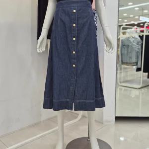 꼼빠니아 밴딩 A라인 데님 스커트 CAFU4-WDS100_JK 509738