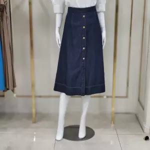 꼼빠니아 편하고 예쁜 뒷밴딩 A라인 청스커트 CAFU4 WDS100 720_YS 509680
