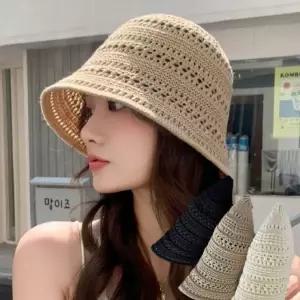 봄 메쉬  버킷햇 모자 벙거지 라탄 여성 여름