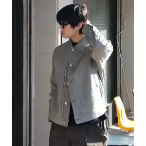 MINDBRIDGE 카키 베이지 데님 라이크 트러커