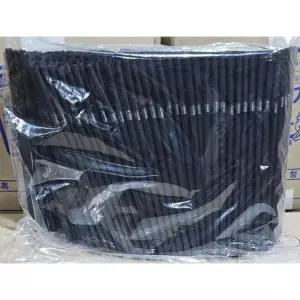 두레물산 검정색 스트로우 7x210mm 400입 20개 일회용 빨대 카페