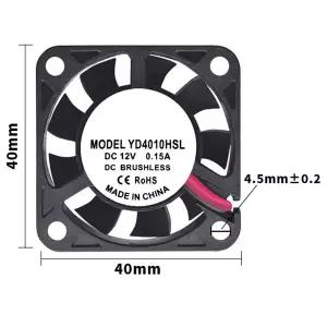 4010 DC 5V/12V/24V 오일 베어링 스위치 노트북 4CM 자동 마이크로 냉각 팬 공급업체