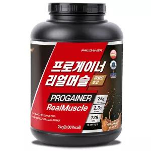 프로게이너 리얼머슬 식물성단백질보충제 유당 당류 0g 프로틴쉐이크