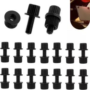 16PCS 오토바이 번호판 커버 나사 나일론 볼트 및 너트 고정 장치 트럭용 범용 자전거 플레이트 프레임