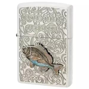 지포 Zippo 라이터 특제 스티커 첨부 방풍 황동제 칠보 메탈 흑 도미 메탈 붙