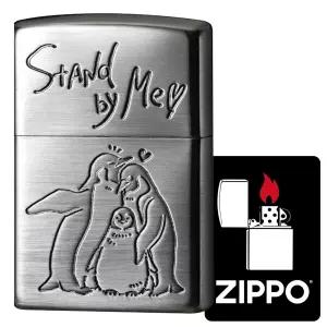 지포 Zippo 라이터 특제 스티커 첨부 방풍 황동제 레귤러 베이스 니켈 도금