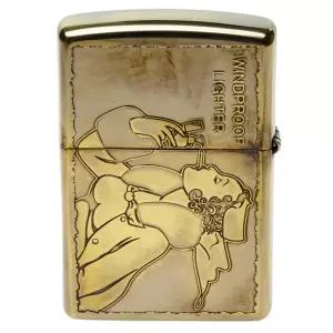 Zippo Zippo 오일 라이터 플린트 특제 스티커 앤틱 골드 AWINDY