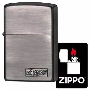 지포 Zippo 라이터 방풍 황동 로고 메탈 붙여 특제 스티커 첨부 니켈 202 MZ