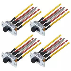안티레이더 천장 팬 토글 스위치 4Pcs 마운트 방향 6핀 슬라이드 후진 ZE-209-22 회전 마이크로 제어 3A