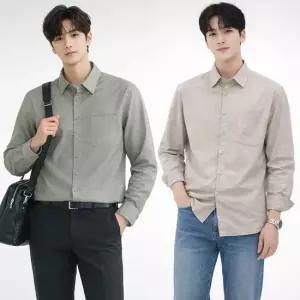 여름 린넨 COOL 스판 루즈핏 긴팔 셔츠 남방 베이직 남자 남성
