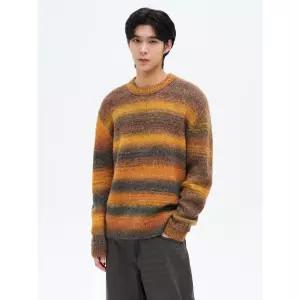 에잇세컨즈 그라데이션 스트라이프 니트 애쉬 215151AY34 4746961