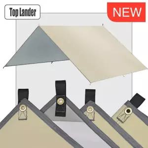 Top Lander 캠핑 방수포 방수 텐트 관광 천막 그늘 정원 캐노피 해변 양산 야외 초경량 태양 대피소