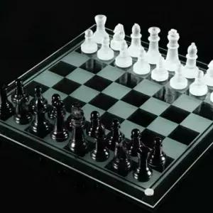 크리스탈 체스 보드게임 선물용 보드게임세트 서양장기 체스판 성인용 인테리어 대회용 20CM 스몰20 두뇌 스몰20 20CM