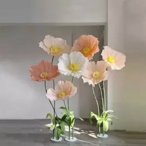 대형 자이언트 플라워 DIY 7종 상품 촬영 세트 대형종이꽃 입체 회사 40cm 1 다른 색상 / 맞춤 제작은 로 문의 바랍니