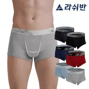 라쉬반 H분리 나무소재 남성팬티 프리미엄 임팩트 더블듀오 6종113175