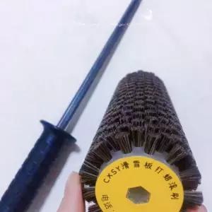 스노우보드 왁싱 롤러 나일론 관리 손잡이 교체 스키 200mm 브러시 청소관리 정비 1 손잡이