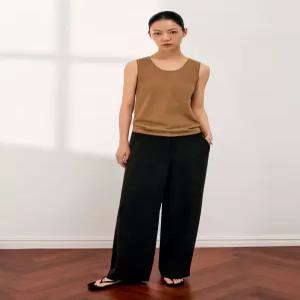 [백화점 정품] 쉬즈미스 백 밴딩 와이드 팬츠 SWWSLQ22070