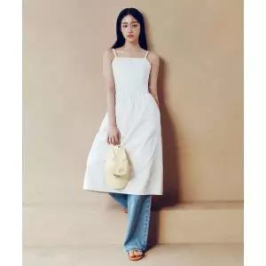 매장정품 리 LEE 우먼 뷔스티에 원피스 화이트 LE2402OP07WH 736932