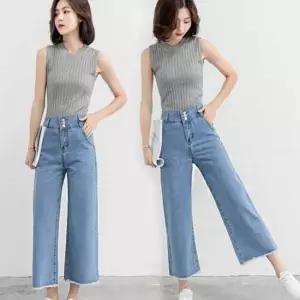 친절한탄씨 연청 캐주얼룩 스타일링 밑부분강조 레이디스 스타일 청바지 부츠컷 스트레치 하이