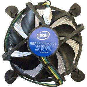 인텔 E97379-003 코어 I3 /I5 /I7 소켓 1150 /1155 /1156 4핀 커넥터 CPU 쿨러(알루미늄 히트싱크 및 데스크톱 PC용 3.5인치 팬 포함)
