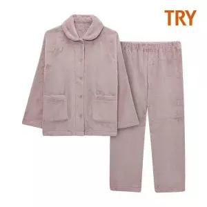 TRY 트라이 여성 밍크 파자마 J72