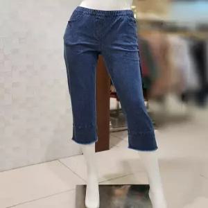 벨라디터치 V3E2SL21 밑단 커팅 8부 청바지 P003213037 763061