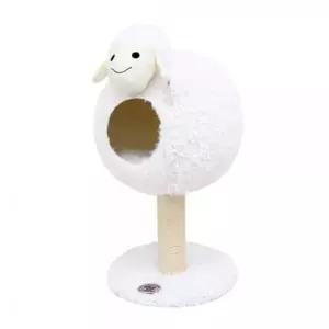 고양이 양타워 숨숨집 아이보리 1P 스크래쳐 하우스 고양이양타워 고양이타워