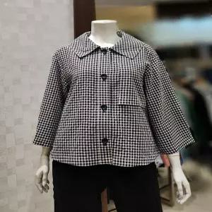 벨라디터치 V3E2JK22 체크 여름 숏재킷 P003198014 762924