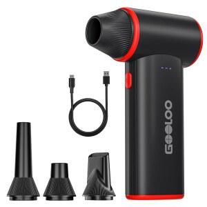 GOOLOO F3 압축 공기 먼지떨이, 청소용 컴퓨터, 150000RPM 빠른 자동차, 충전식 충전이 3기어 PC, 미니 키보드, 전기 무선 실외용 가능한 송풍기 송풍기,