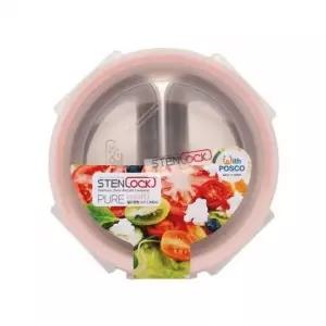 밀폐용기 200ml 원형 반찬통 멀티 스텐락 스텐 유리반찬통