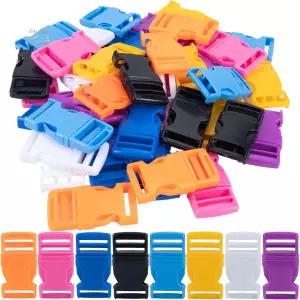 스트랩용 TXZWJZ 1인치 플라스틱 버클 40pcs 컬러풀 퀵 릴리스