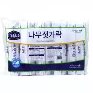 20cm 일회용 나무젓가락 250개입 우드젓가락 도시락