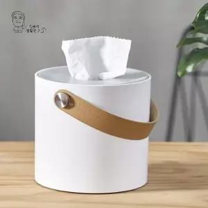 원형 휴지케이스 두루마리 롤 휴지 보관함 티슈 커버_25632538