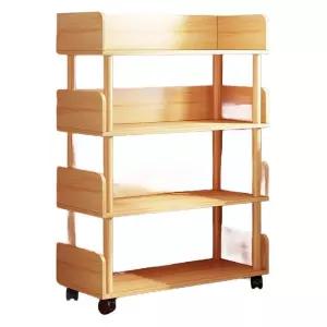 이동식북카트 수납 만화책 스탠딩 정리함 DIY 선반 거실책장 수납장 바퀴달린책장