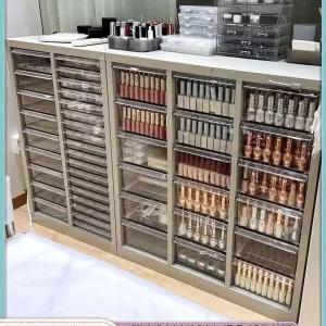 네일진열장 네일서랍장 보관함 빅사이즈 아크릴 선반