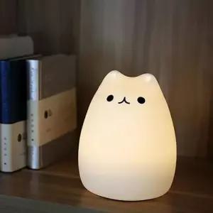 무드등 말랑냥이 무선 실리콘 페이드 고양이 취침등