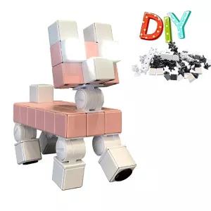 내맘대로 조립 DIY 블럭 LED 스탠드 조명 스마트 도그 실내 식탁등 전구화장실 베란다 현관 테라스 전등 천